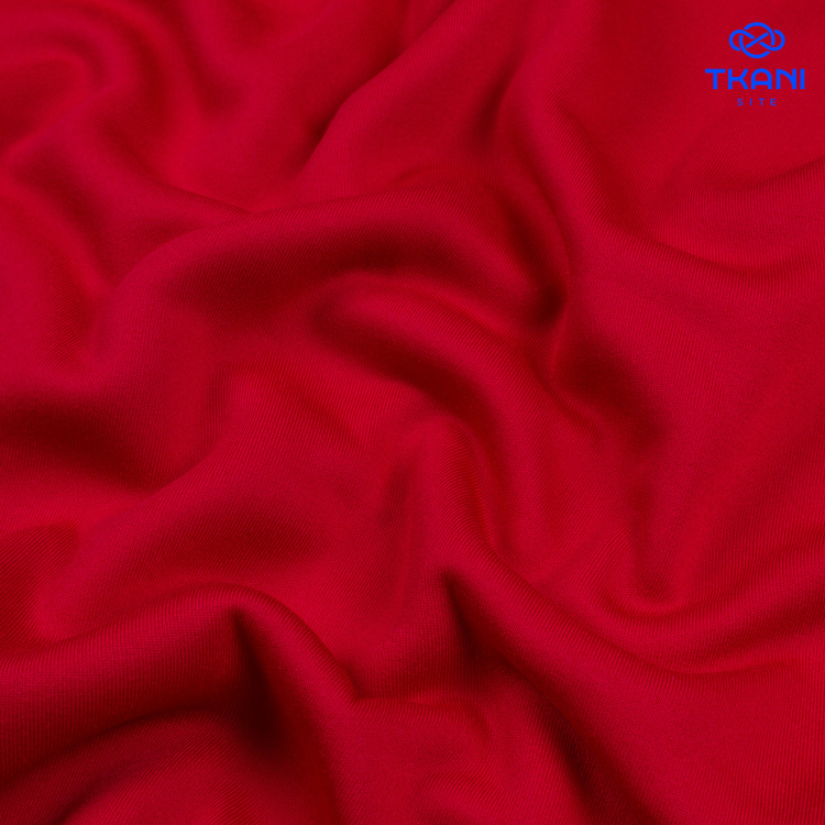 3590. Футер 3х-нитка с начесом. Красный - фото 1