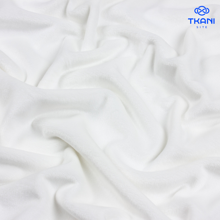 3571. Трикотажное полотно. Водолаз. Молочный. Уценка!!! - фото 1