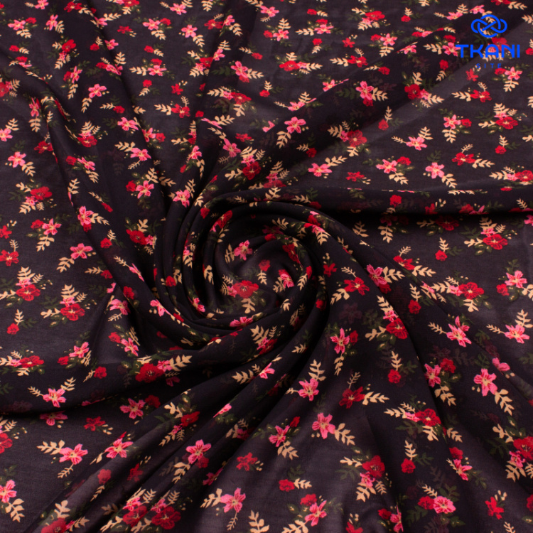 3592. Шифон. Принт