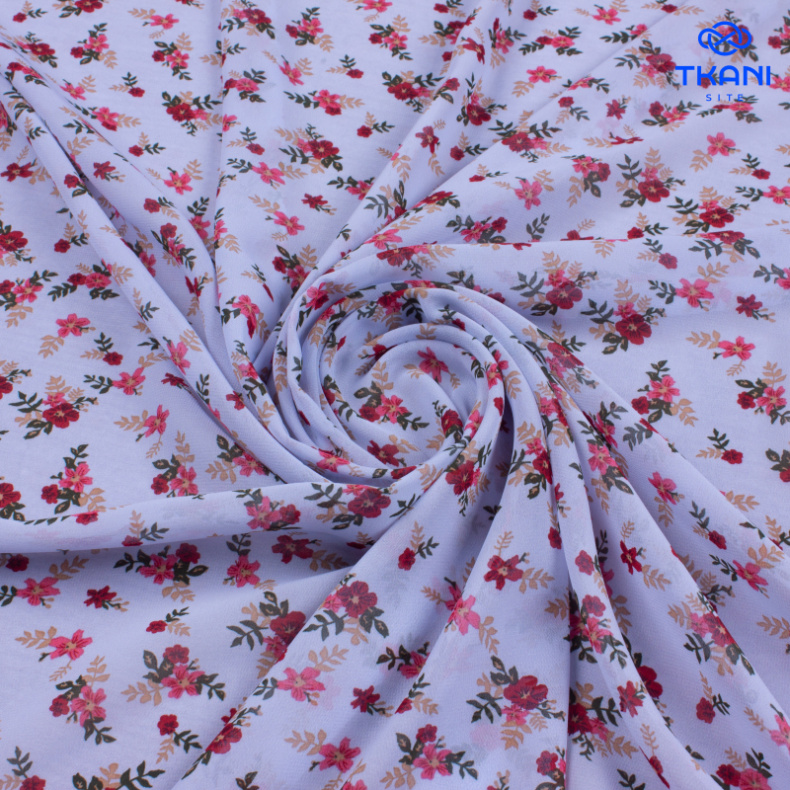 3594. Шифон. Принт от Tkani.site