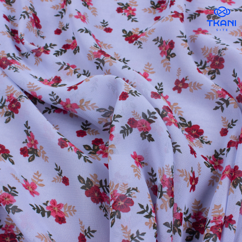 3594. Шифон. Принт от Tkani.site