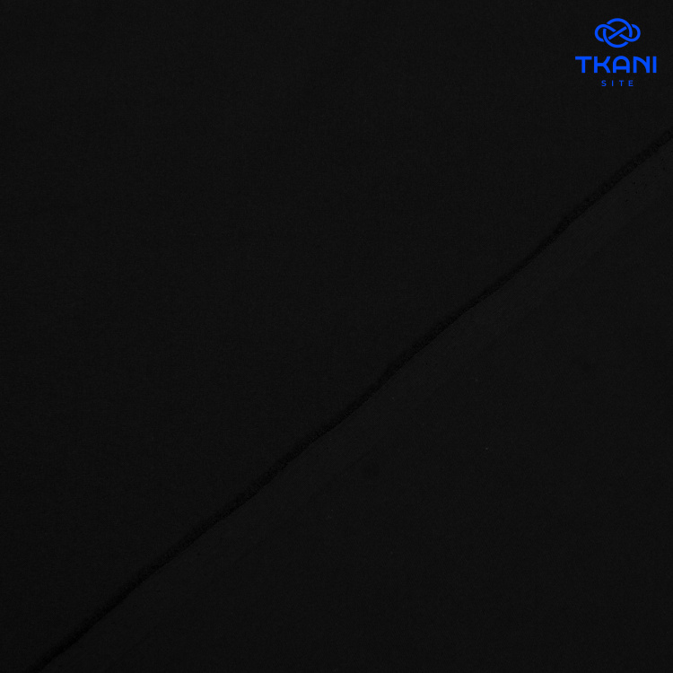 3599. Костюмная поливискоза. Черный - фото 2