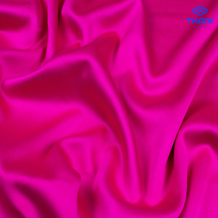 3604. Костюмно-плательный атлас. Маджента - фото 1