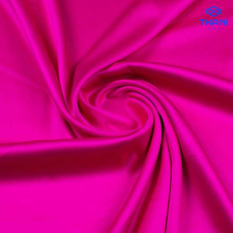 3604. Костюмно-плательный атлас. Маджента. Уценка!!!