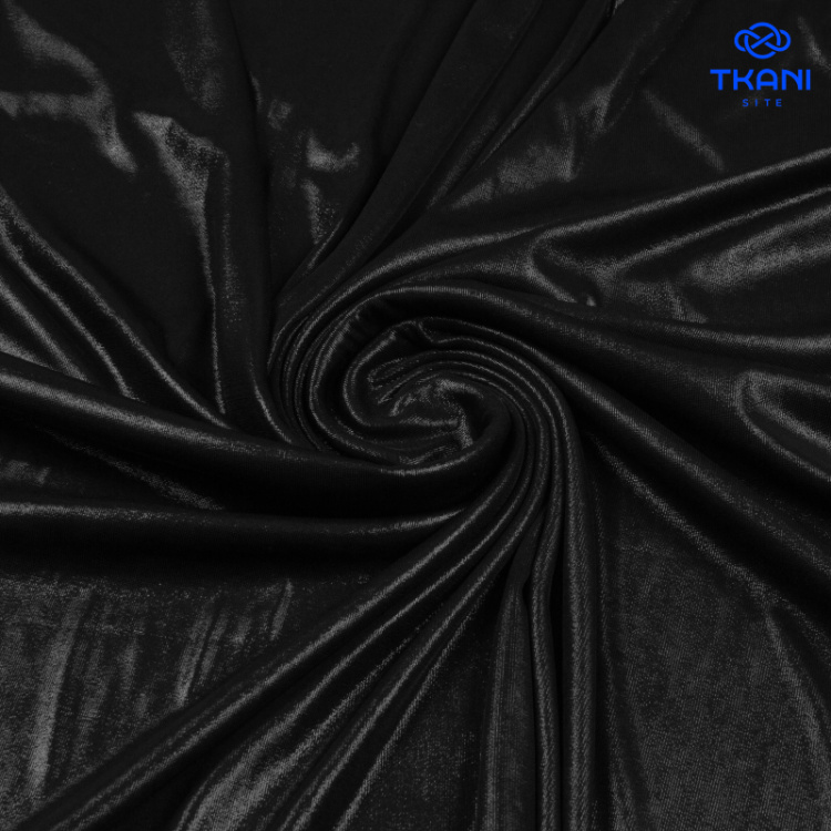 5088. Трикотажное полотно. Ламинат. Черный.