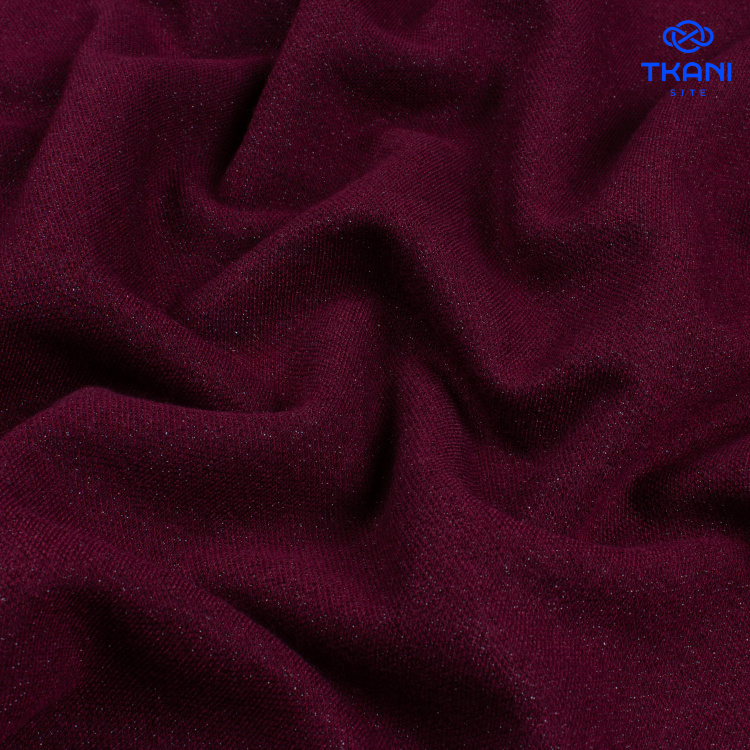 5090. Трикотажное полотно с люрексом. Зинфандель. - фото 1