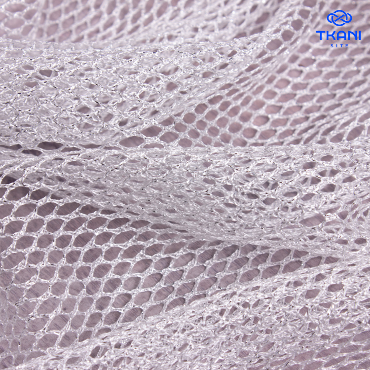 5104. Сетка с метанитом. Белое серебро. - фото 2