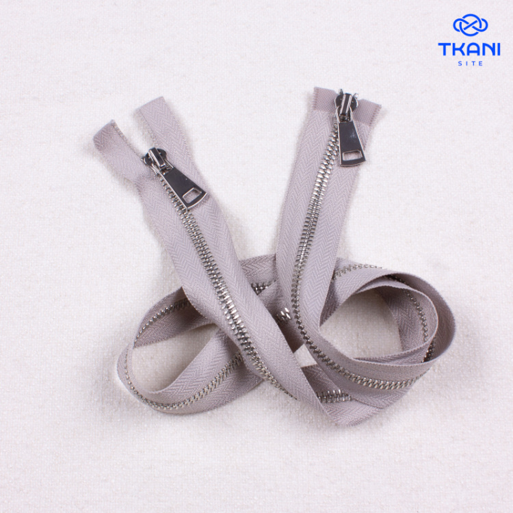 3613. Молния двухзамковая. Разъемная. Металлическая. 80см. Цена за 1шт.