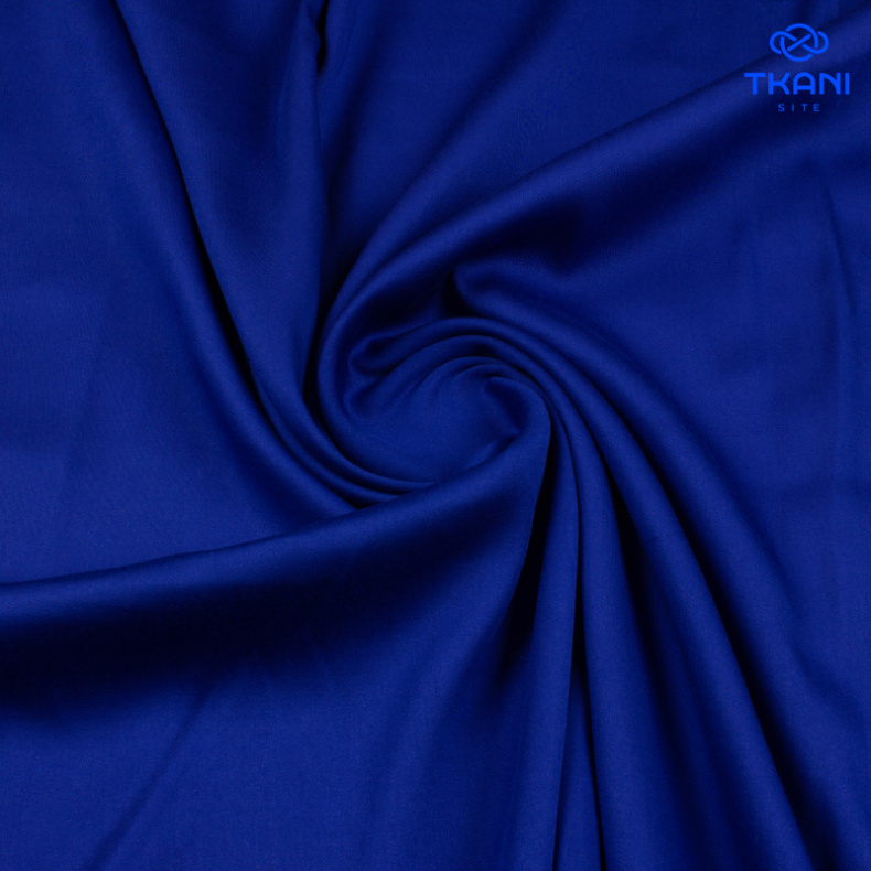5130. "Шелковый" сатин. Королевский синий. от Tkani.site