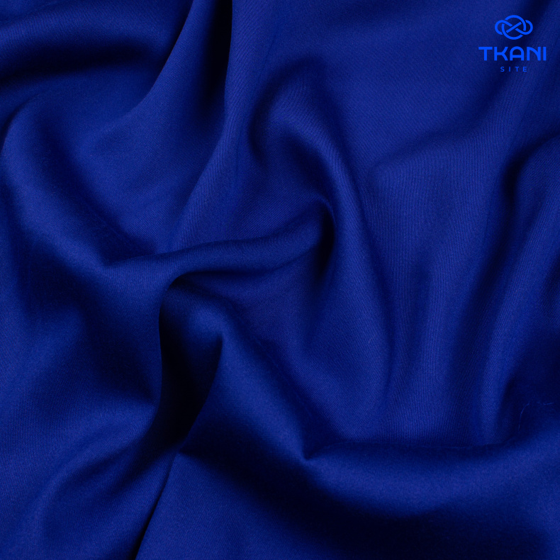 5130. "Шелковый" сатин. Королевский синий. от Tkani.site