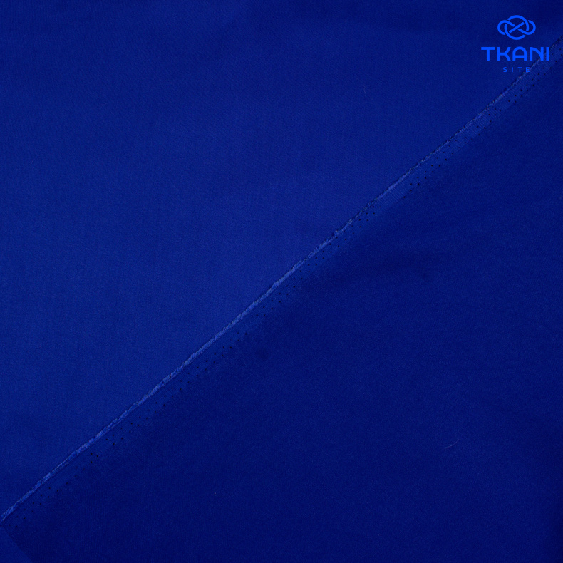 5130. "Шелковый" сатин. Королевский синий. от Tkani.site