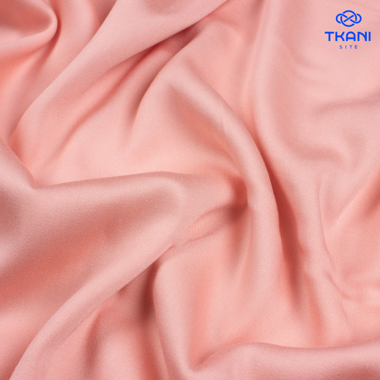 5131. "Шелковый" сатин. Нежный персик. - фото 1