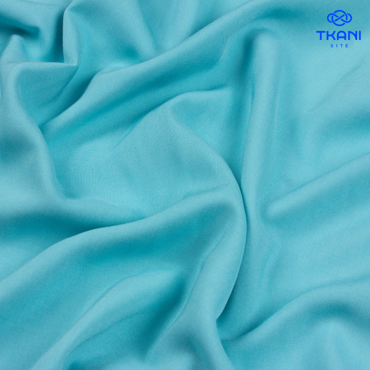 5138. Штапель. Вискоза. Кюрасао. - фото 1