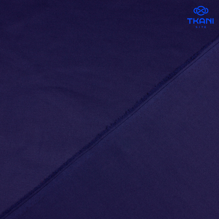 3630. Трикотажное полотно. Водолаз. Темно-синий - фото 2