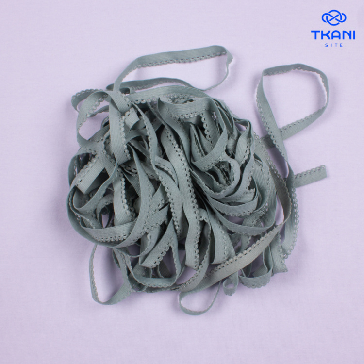 3633. Резинка бельевая декоративная 1см*10м (цена за упаковку)