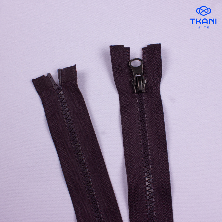 3678. Молния разъемная. 120см. Тёмно-фиолетовый. Отсуствует разъемный ограничитель с гнездом. (Цена за 1шт) - фото 1