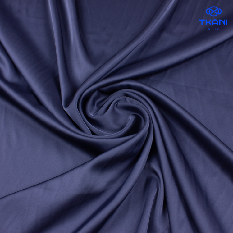 3703. Искусственный шелк. Армани. Индиго