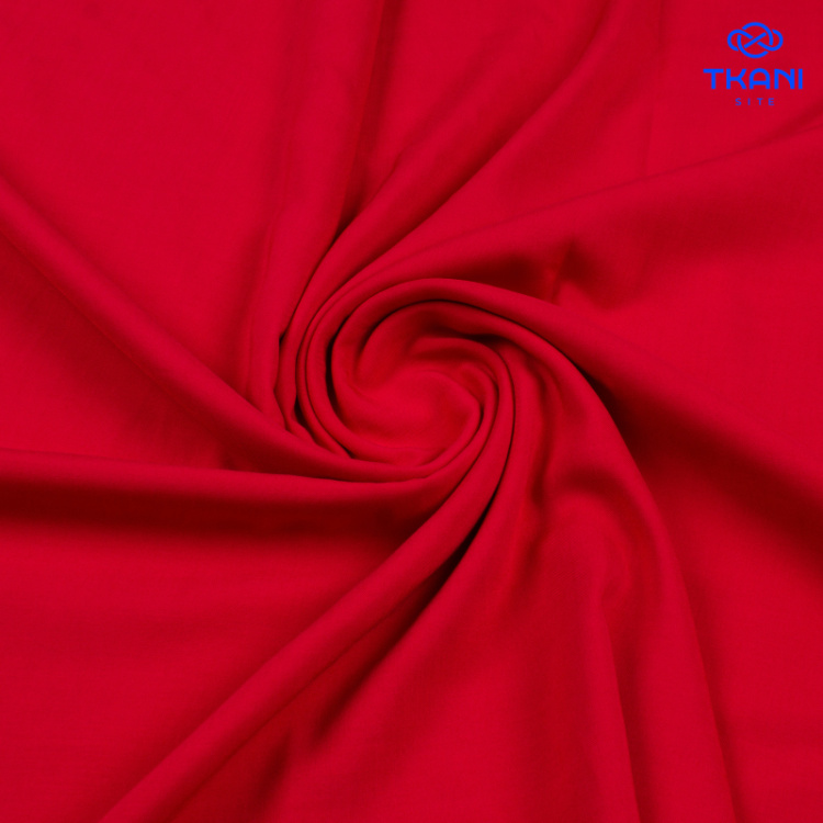 3708. Штапель. Вискоза. Красный