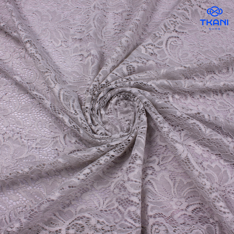 3719. Кордовый гипюр. Белый аспарагус - фото 2