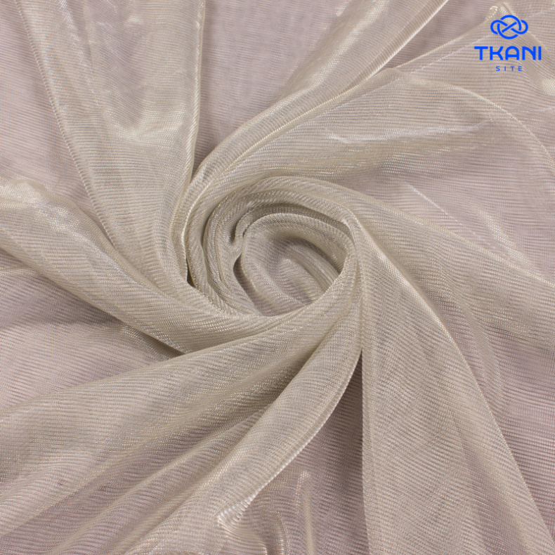 3724. Мерцающая сетка. Champagne от Tkani.site