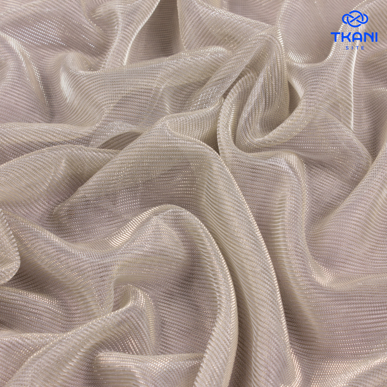 3724. Мерцающая сетка. Champagne от Tkani.site