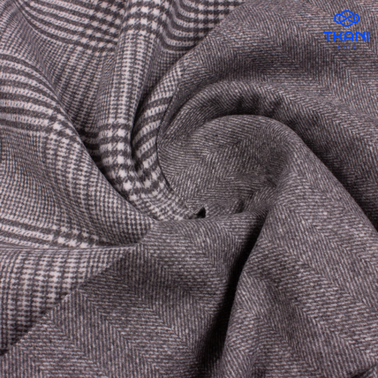 3732. Костюмная/Пальтовая. Двухсторонняя. Шерсть. Уценка!!!