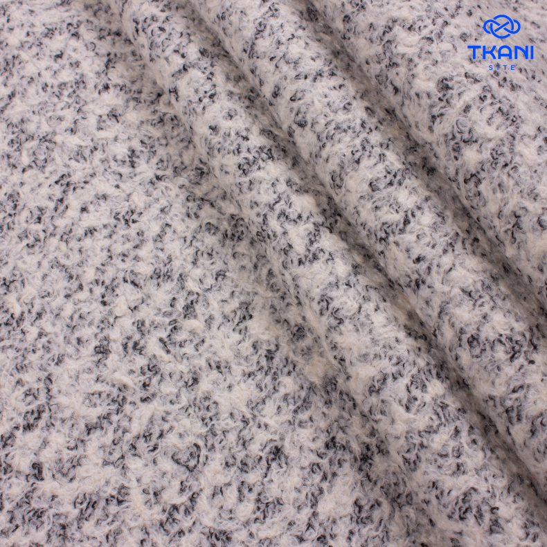 3737. Пальтовая шерсть. Букле от Tkani.site