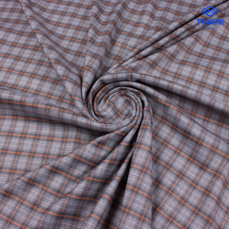 3745. Костюмная поливискоза. Жаккард. В клетку. Уценка!!!( Зацепки)