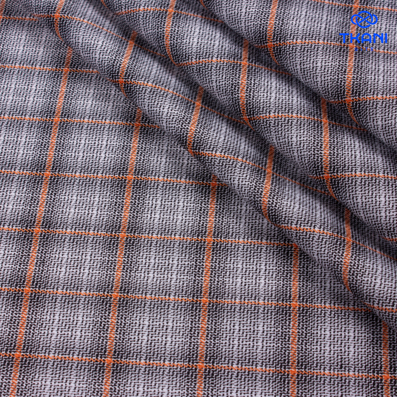 3745. Костюмная поливискоза. Жаккард. В клетку. Уценка!!!( Зацепки) от Tkani.site