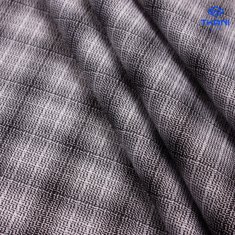 3749. Костюмная поливискоза. В клетку - фото 2