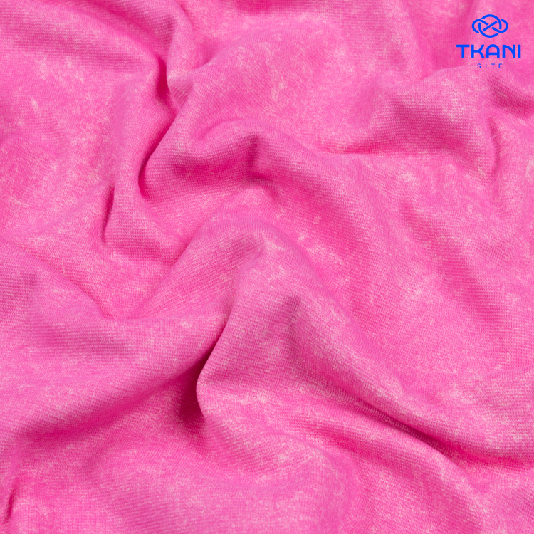 3759. Интерлок с эффектом велюра. Пенье. Тай-дай - фото 1