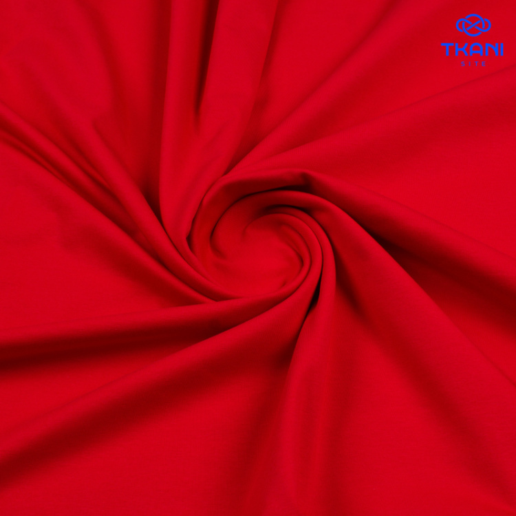 3781. Кулирная гладь. Компакт пенье. Красный