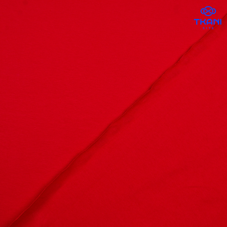 3781. Кулирная гладь. Компакт пенье. Красный - фото 2