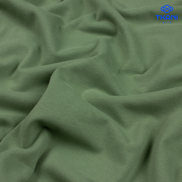 3784. Кулирная гладь. Компакт пенье. Эвкалипт - фото 1