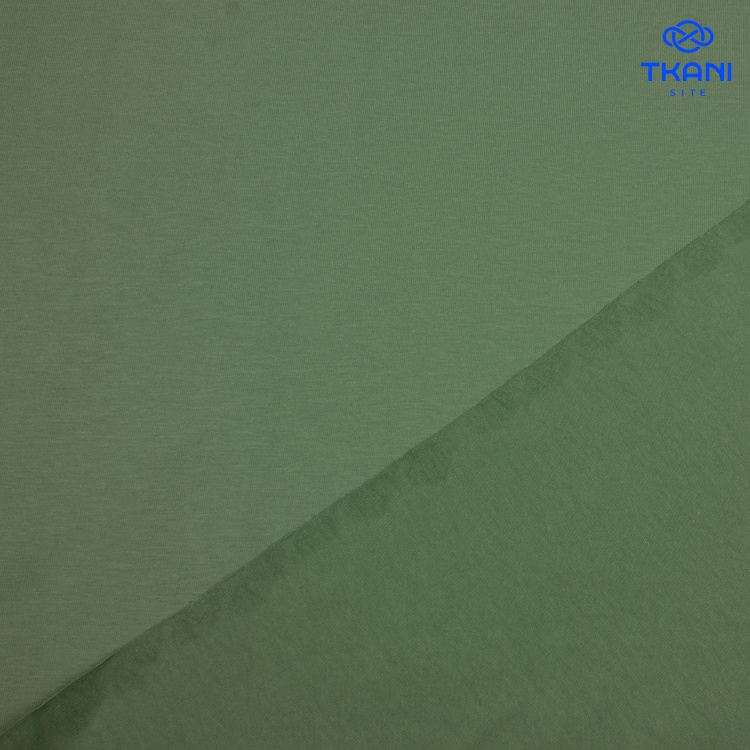 3784. Кулирная гладь. Компакт пенье. Эвкалипт - фото 2