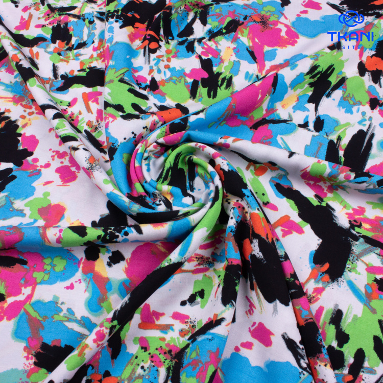 3789. Плательная. Вискоза. Принт - фото 1