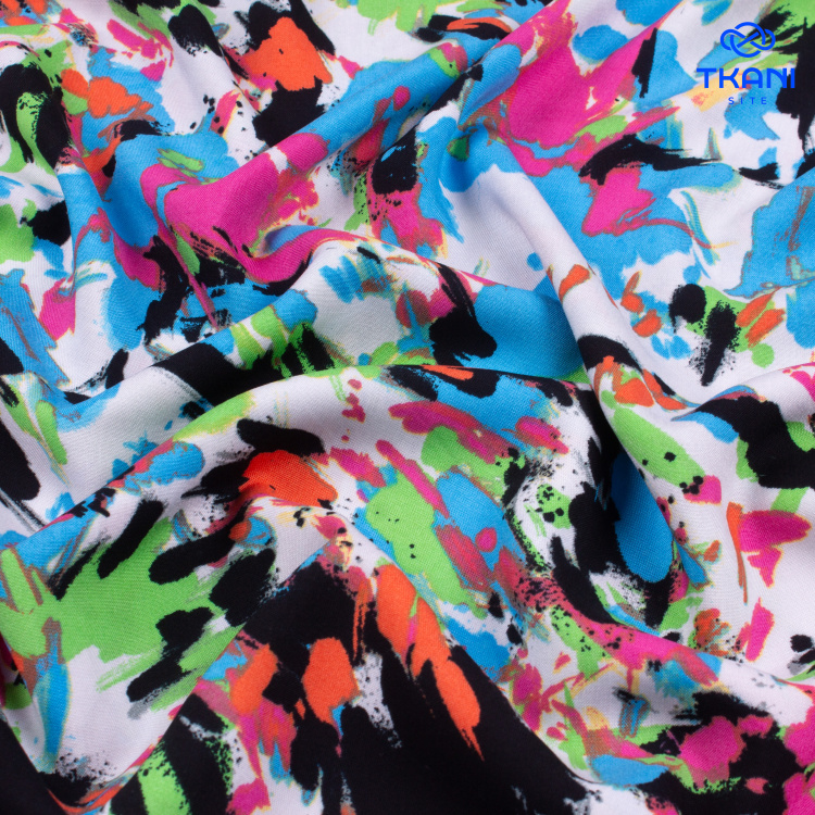 3789. Плательная. Вискоза. Принт - фото 2