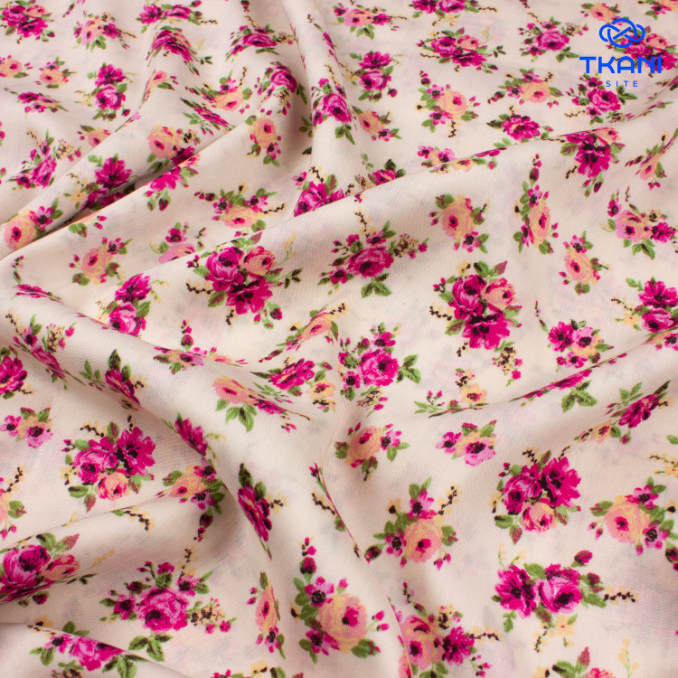 3796. Штапель. Вискоза. Принт - фото 2