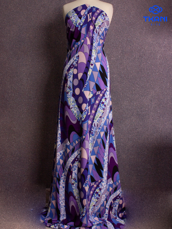 3806. Конкурс!!! Штапель. Вискоза. Принт от Tkani.site