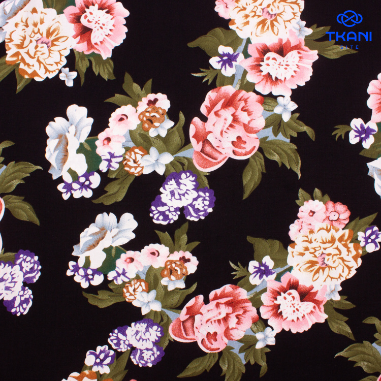 3833. Штапель. Вискоза. Принт - фото 1