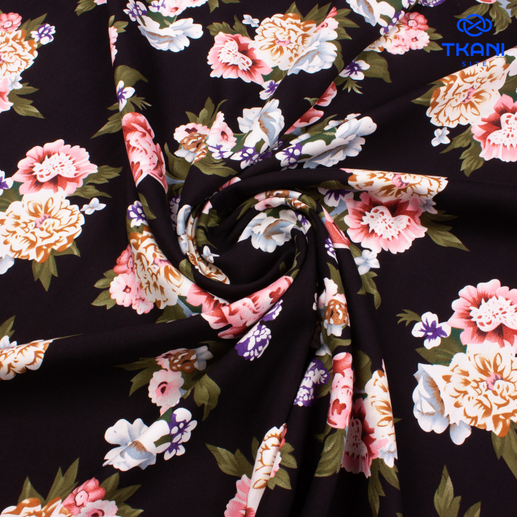 3833. Штапель. Вискоза. Принт - фото 2