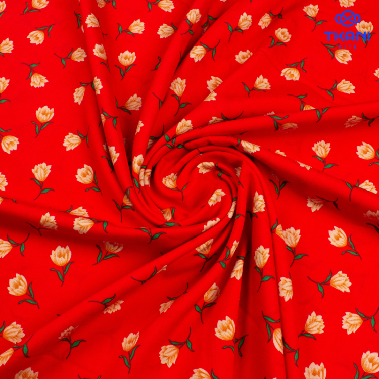 3834. Штапель. Вискоза. Принт