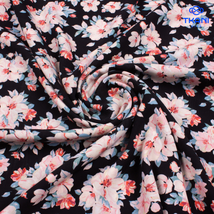 3836. Штапель. Вискоза. Принт