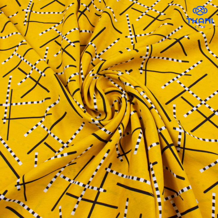 3840. Вискоза с нейлоном. Принт