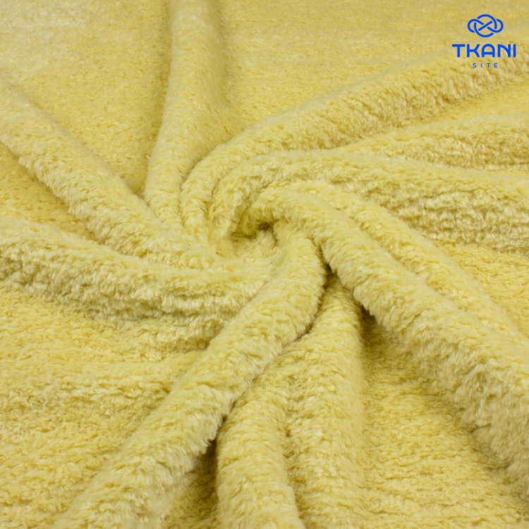 3848. Искусственный мех. Тедди.  Шардоне