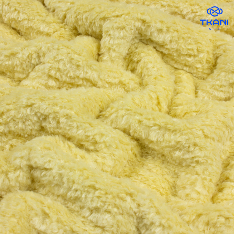 3848. Искусственный мех. Тедди.  Шардоне - фото 1