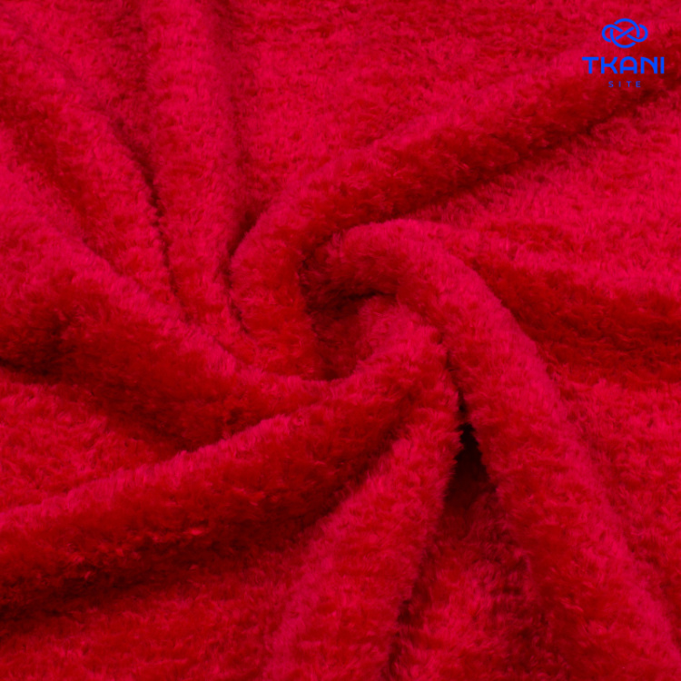 3850. Искусственный мех. Тедди. Красный