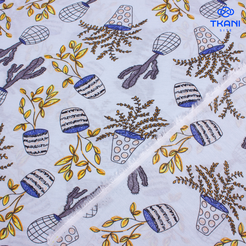 3851. Вискоза с нейлоном. Принт от Tkani.site