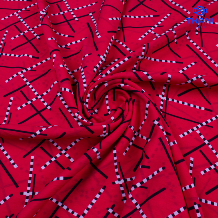 3857. Вискоза с нейлоном. Принт