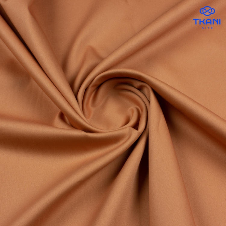 3860. Сатин. Хлопок. Бисквит